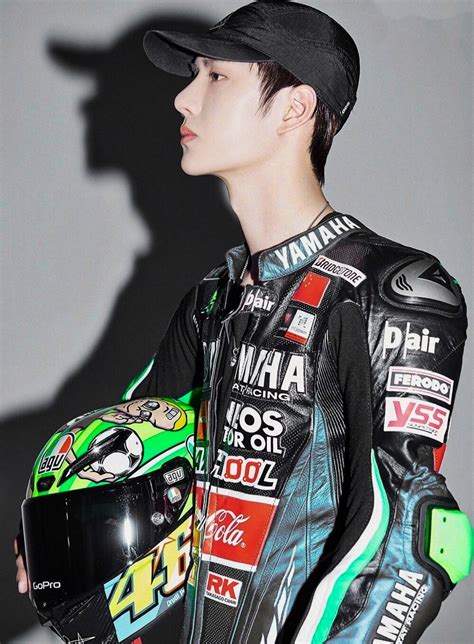 Download Wang Yibo Yamaha Racer Wallpaper | Wallpapers.com