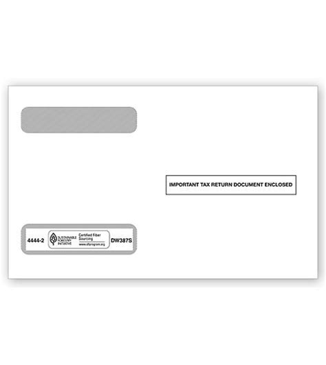 Up Horiz Laser W Double Window Envelope Self Seal Abc Check