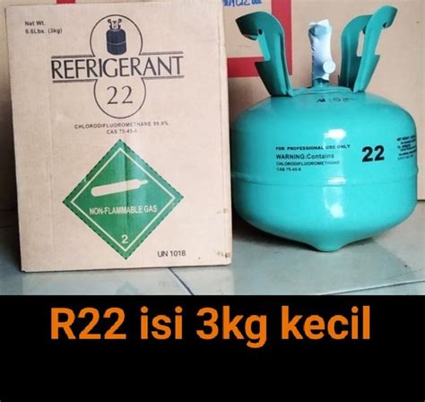 Jual Freon R22 Tabung KECIL Isi 3 4kg Segel Refrigerant Freon AC R22 Di