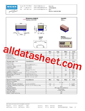 Datasheet Pdf Meder Electronic