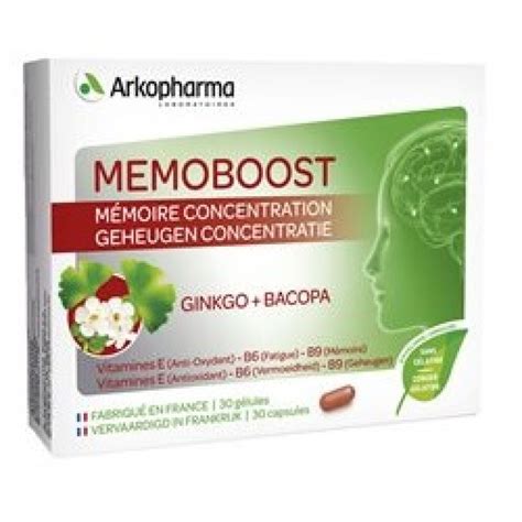 ARKOPHARMA MEMOBOOST GINKGO BACOPA 30 CAPSULAS