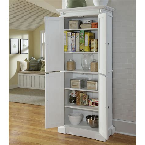 Functional And Elegant White Kitchen Storage Cabinet - Home Storage ...