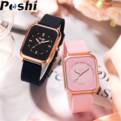 Poshi New Quartz Watch For Woman Waterproof Classic Simple Couple Watch