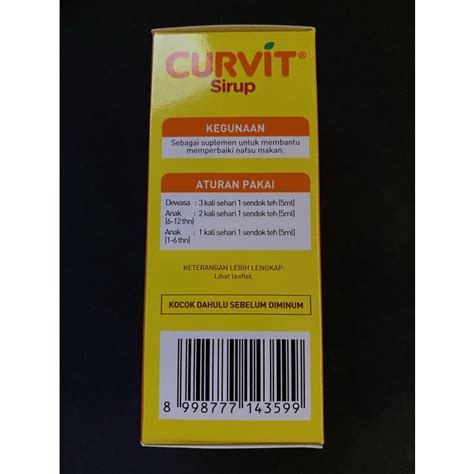 Jual New Curvit Sirup Ml Shopee Indonesia