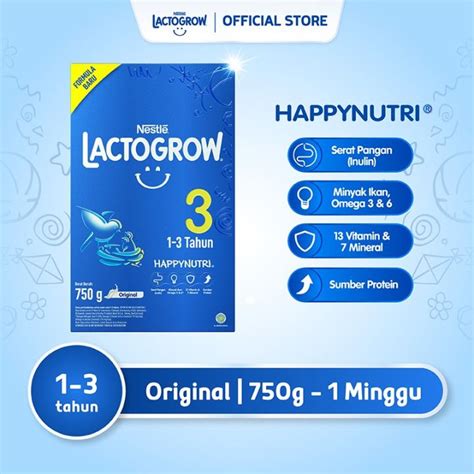 Nestl Lactogrow Happynutri Plain Susu Anak Tahun Box Lazada