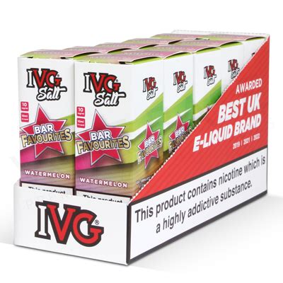 Watermelon Nic Salt E Liquid By IVG Bar Favourites IVG Bar Favourites