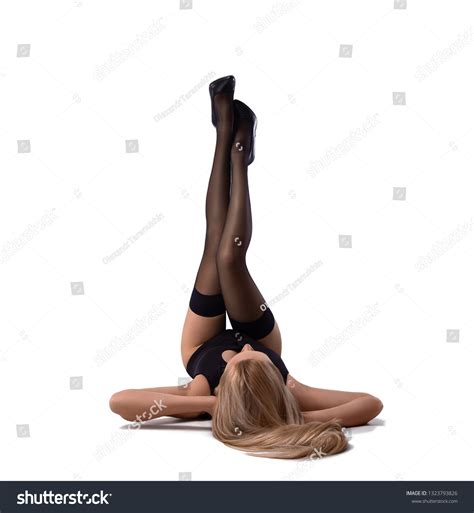 Sexy Blonde Woman Perfect Legs Posing库存照片1323793826 Shutterstock