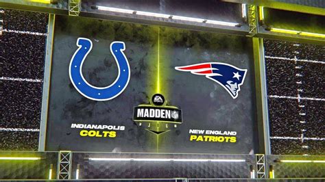 Colts Vs Patriots Simulation Rivalry Game Madden Ps Youtube