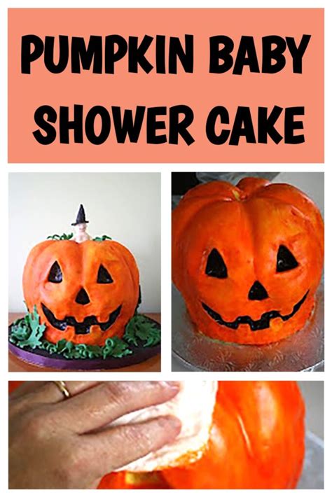 How To Make A Halloween Pumpkin Baby Shower Cake Photo Tutorial – A ...