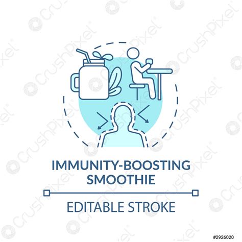 Immunity-boosting smoothie concept icon - stock vector 2926020 | Crushpixel
