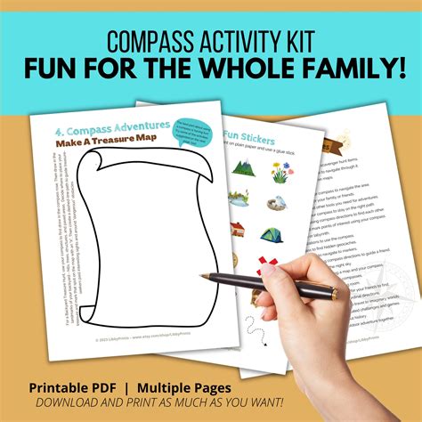 Compass Activity Kit Kids Compass Activity Outdoor Nature Homeschool ...