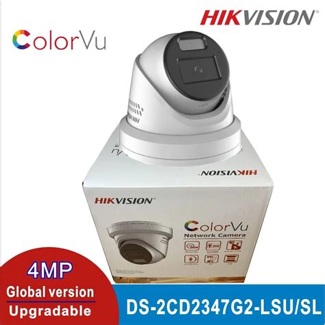 Original Hikvision IP DS 2CD2347G2 LSU SL 4MP ColorVu Strobe Light And