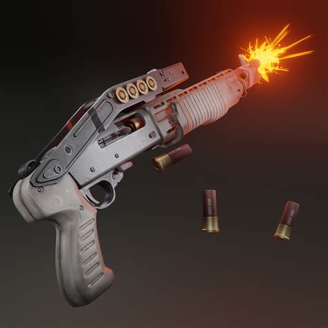 Artstation Stylized Shotgun