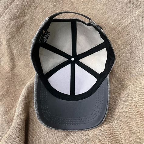 Distressed Black Leather Baseball Cap Winner Caps MFG Company