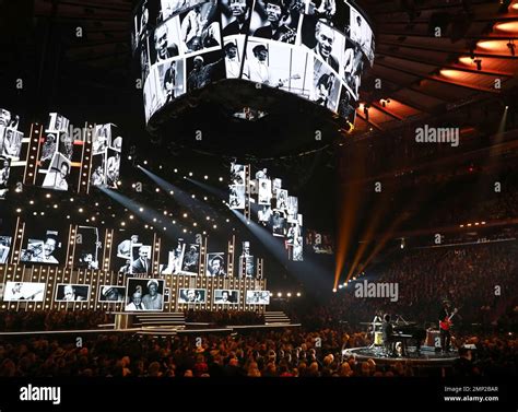 Joe Saylor, from left, Jon Batiste and Gary Clark Jr. perform a tribute ...