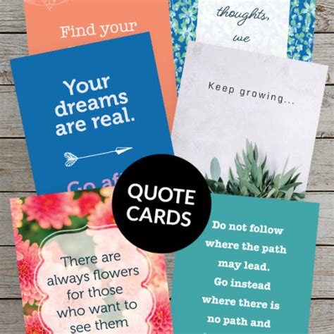 Printable Quote Cards For Bullet Journaling And Planning Space And Quiet