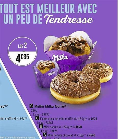 Promo Muffin Milka Fourré chez Supermarchés iCatalogue fr