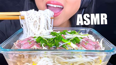 Asmr Beef Noodles Pho Mukbang Slurping Eating Sounds Asmr Phan