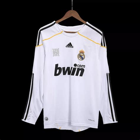 Retro Real Madrid Home Long Sleeve Soccer Jersey