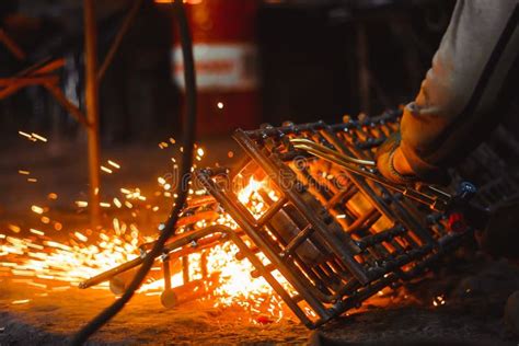 Metal Cutting with Acetylene Torch Stock Image - Image of metalwork ...