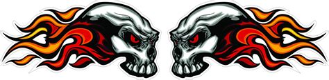 Fire Skull Sticker Awesome Skulls N Stuff Fan Art Fanpop