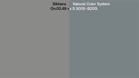 Sikkens On0049 Vs Natural Color System S 5005 B20g Side By Side