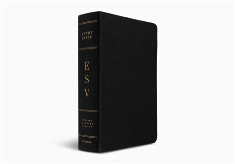 ESV Study Bible, Genuine Leather, Black