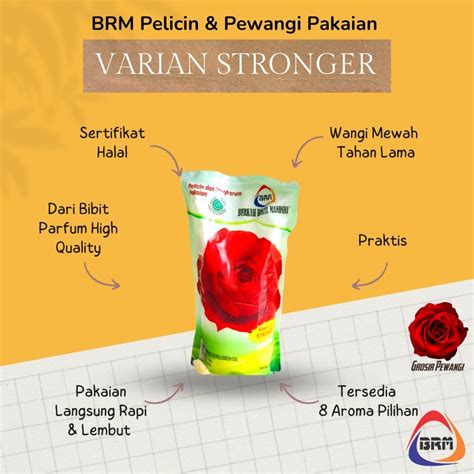 Jual Pelicin Dan Pengharum Brm Refill Ml Varian Merah Stronger Mawar