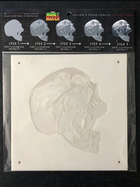 Original Airbrush Multi Layer Stencil By Artist Stephen Gibson