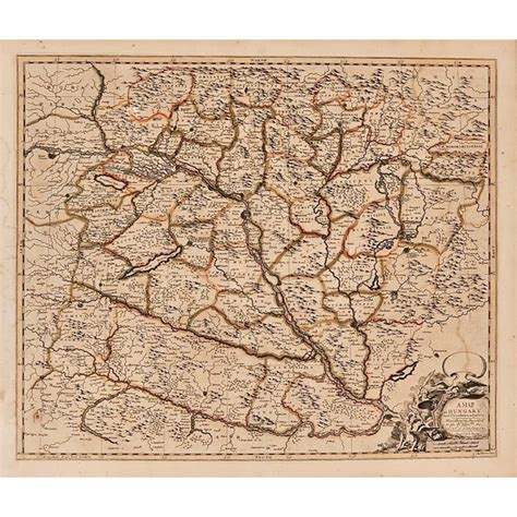 Map of Hungary, 18th Century | Chairish