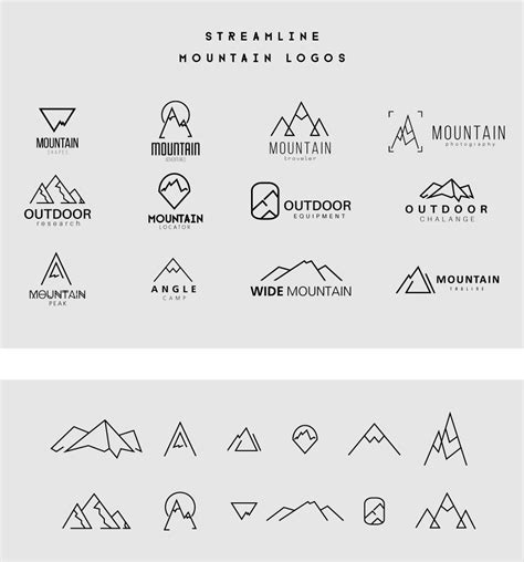 Mountain Logos Mountain Tattoo Logo Templates