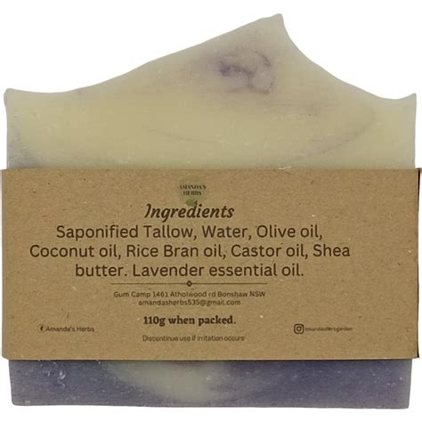 Amandas Herbs Lavender Soap Beecoactive