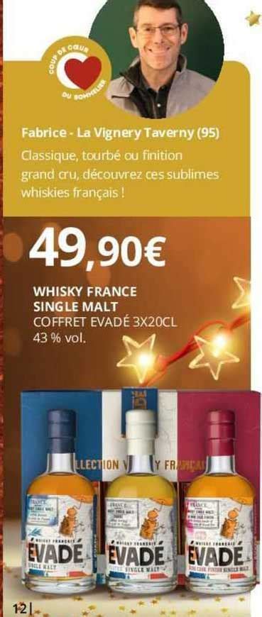 Promo Whisky France Single Malt Coffret Evad Chez La Vignery