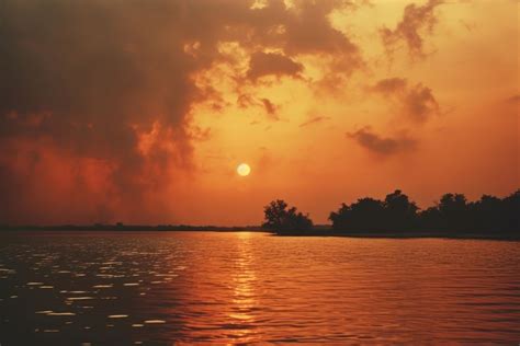 sunset landscape outdoors horizon. AI | Free Photo - rawpixel