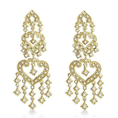 Diamond Chandelier Earrings in 14k Yellow Gold (1.01ct) - IE101