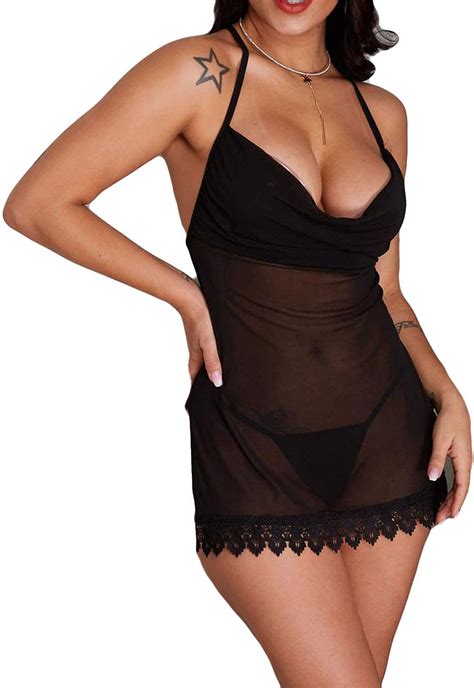 Lace Hollow Out Mini Women Sexy Lingerie Set Mesh Splice