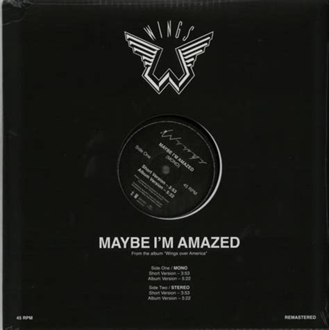 Maybe Im Amazed Vinyl Uk Music