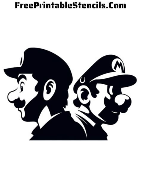 Free Printable Mario Bros Stencils - Free Printable Stencils