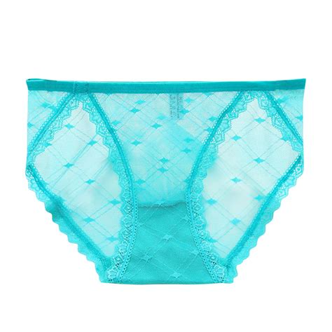 Chunleiiii Thigh Chafing Womens Lace Trim Seamless Sheer Panties Sexy Briefs Cotton Crotch