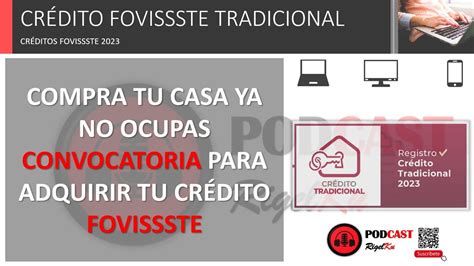 FOVISSSTE OBTEN TU CASA CON EL CRÉDITO TRADICIONAL 2023 YouTube