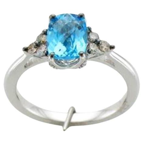 Le Vian Chocolatier Ring Featuring Ocean Blue Topaz Vanilla Diamonds