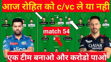 Mi Vs Rcb Dream11 Predictionmi Vs Rcb Dream11mi Vs Rcb Dream11 Team