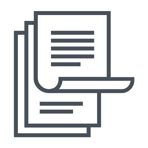 Stack Of Paper Icon Free Icons Library