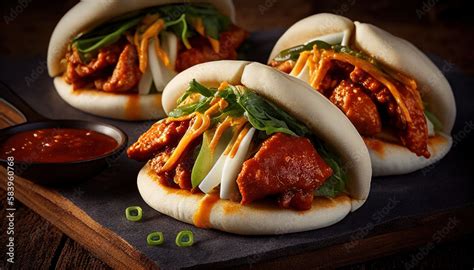 Korean Style Bao Bun Stock Illustration Adobe Stock