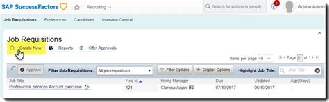 Adobe Sign For SAP SuccessFactors Recruiting