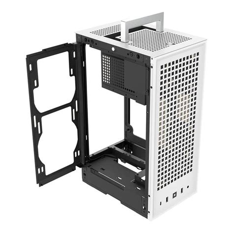 Hyte Revolt 3 Mini Itx Mini Tower Computer Case White Micro Center