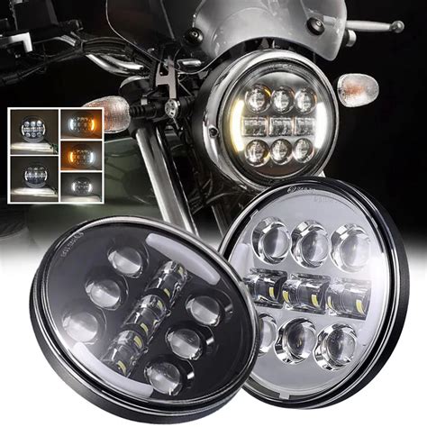 Inch Motorcycle Led Headlight Projector Drl H Led Headlamp