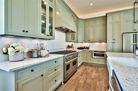 10+ Green Cabinets White Countertops – HOMYRACKS