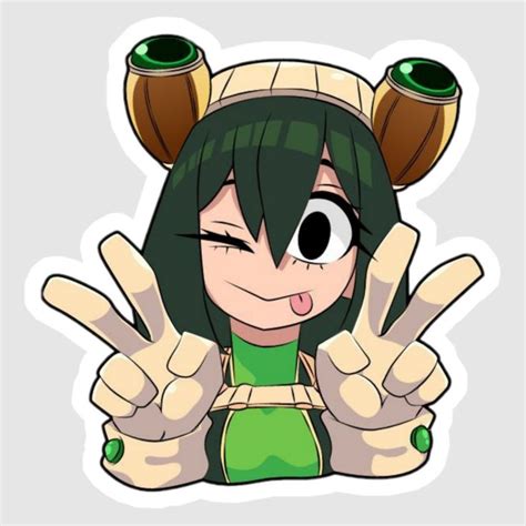 An Anime Character Making The Peace Sign With Her Hands And Wearing