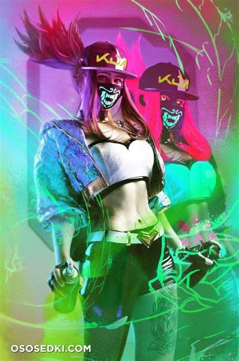 7 Akali LOL KDA Naked Cosplay Asian 4 Photos Onlyfans Patreon